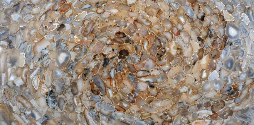 Agate Rubane Tornado With Gold