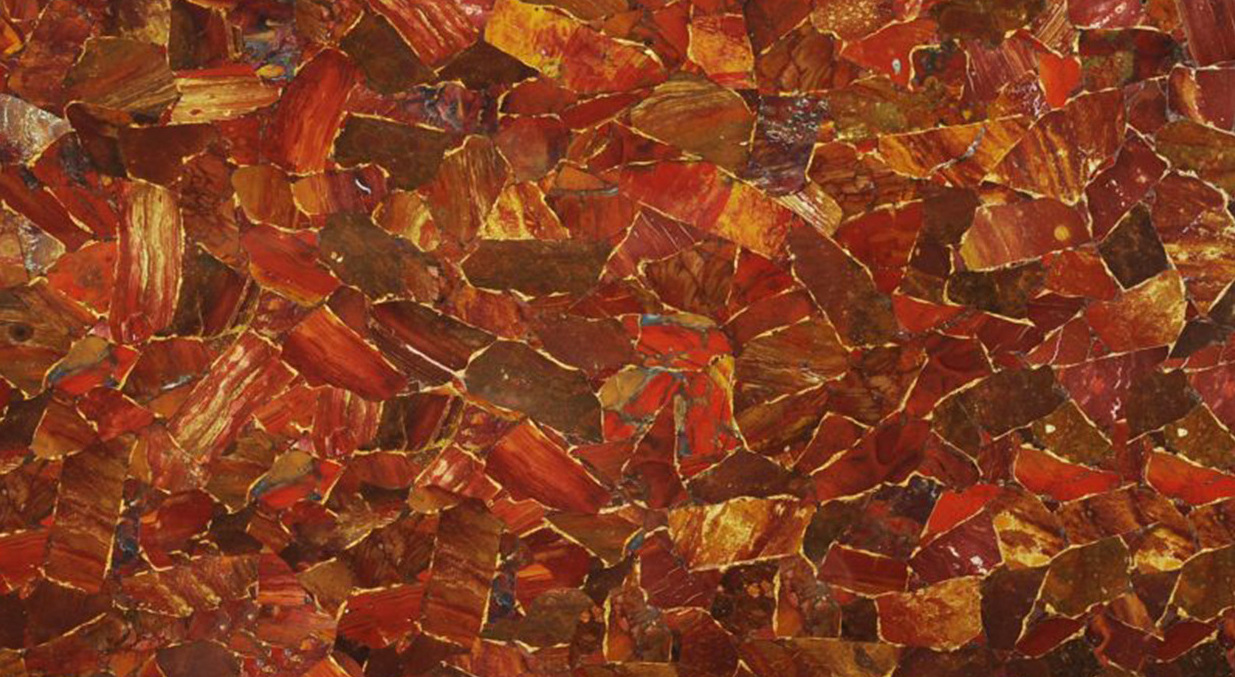 Jasper Red With Gold